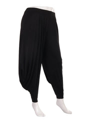 Italian Jersey Harem Trouser - Black