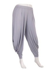 Italian Jersey Harem Trouser - Light Grey