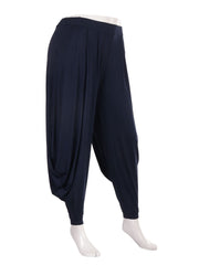 Italian Jersey Harem Trouser - Navy