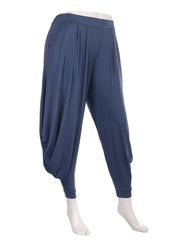 Italian Jersey Harem Trouser - Denim