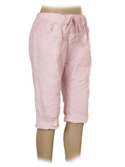 Italian Plain Magic Shorts With Side Pockets - Baby Pink