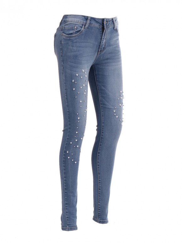 Pearl Embelished Skinny Jeans