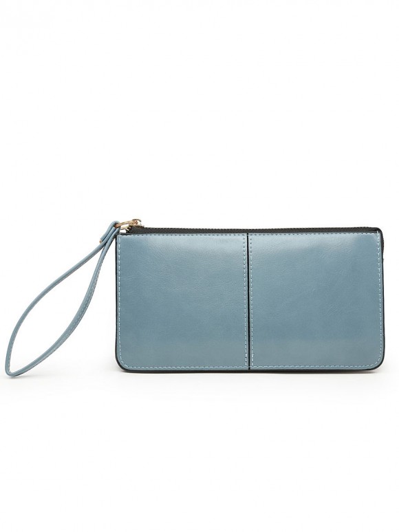 Faux Leather Clutch Purse