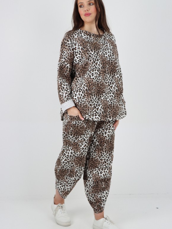 Italian Leopard Printed Co-ord Set
