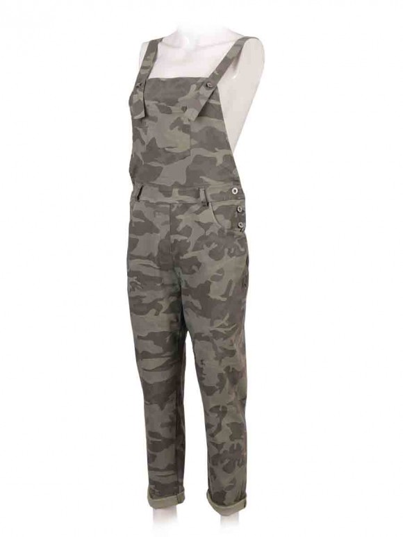 Italian Camouflage Print Magic Dungaree