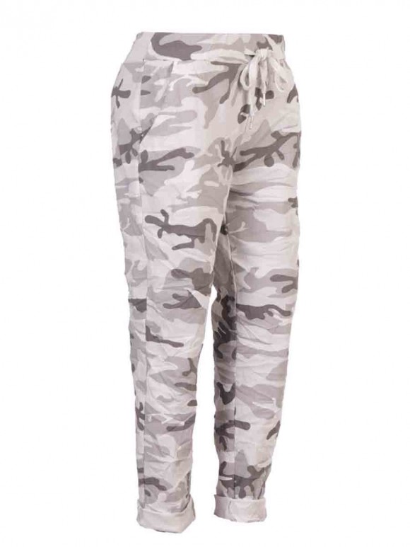 Italian Camouflage Print Magic Pants