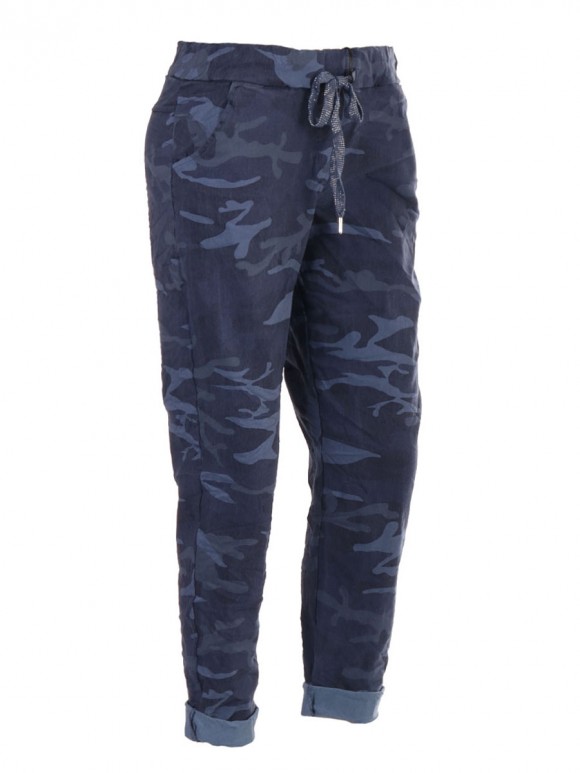 Italian Camouflage Print Magic Trousers