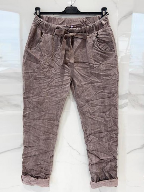 Italian Cold Dye Stretch Magic Trousers