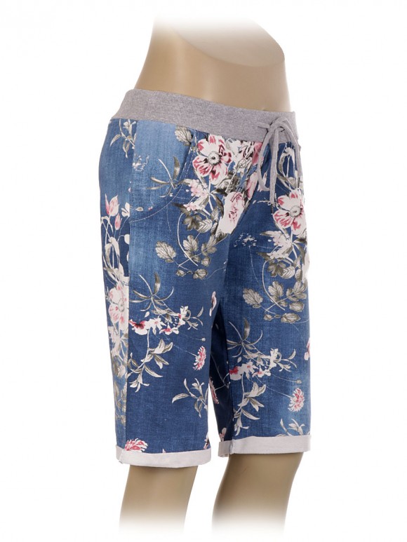 Italian Cotton Printed Shorts