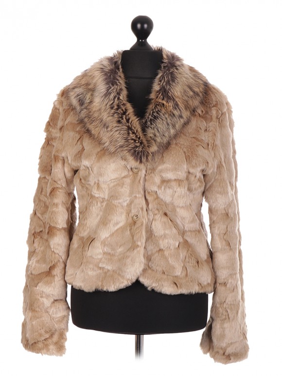 Italian Crop Soft Fur Coat