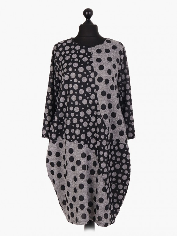 Italian Polka Dot Lagenlook Dress