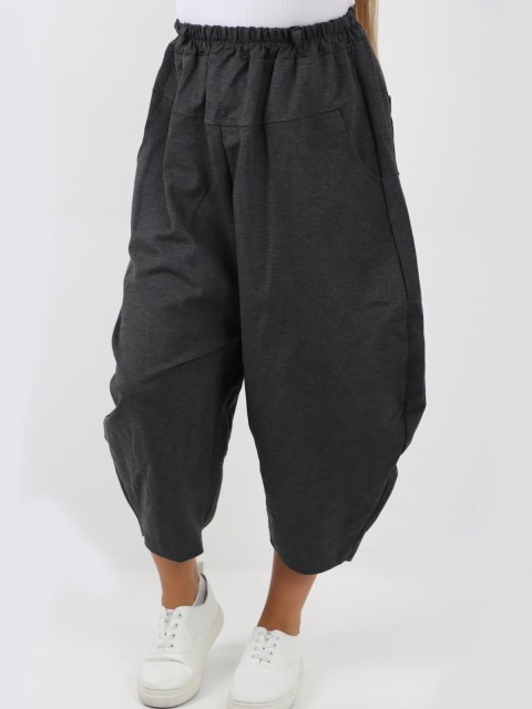 Italian Relaxed Fit Scuba Cocoon Style Trousers