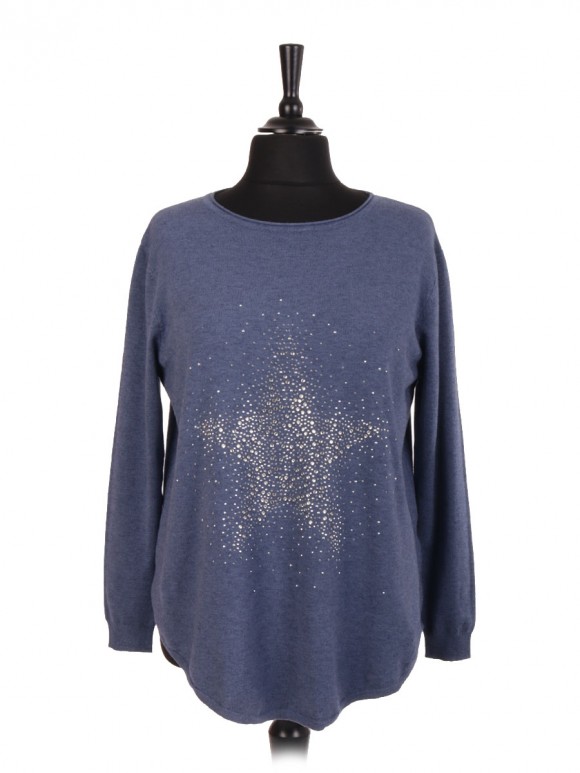 Italian Star Diamante Jumper