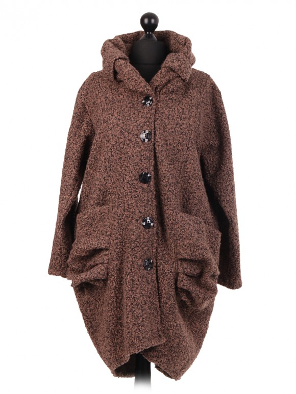Italian Lagenlook Lana Wool Coat