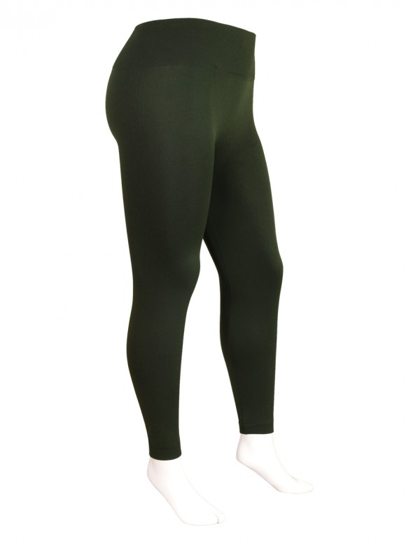 Plus Size Fleece Lined Seamless Warm Leggings