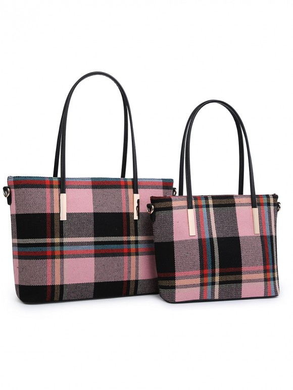 Tweed Tartan Hand Bag