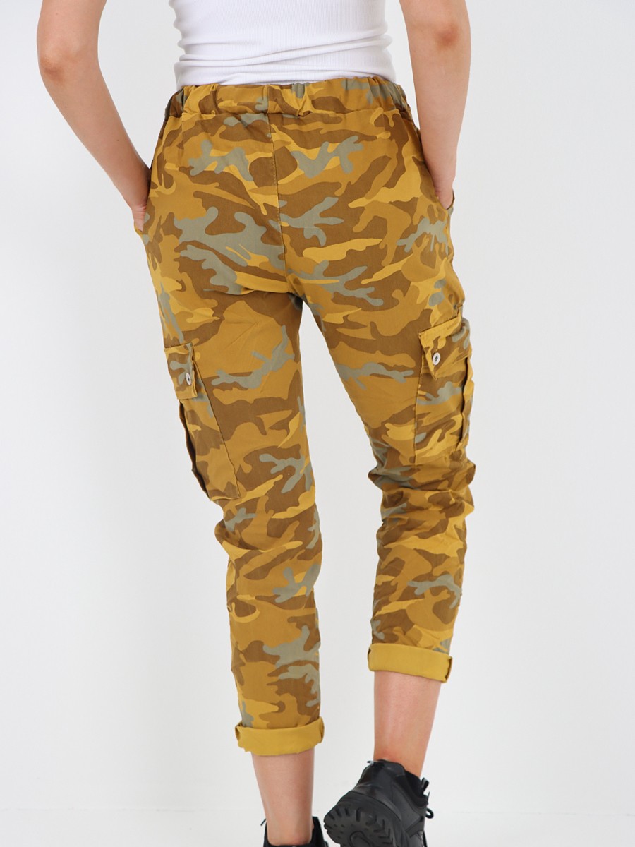 Italian Camouflage Cargo Elasticated Magic Trousers