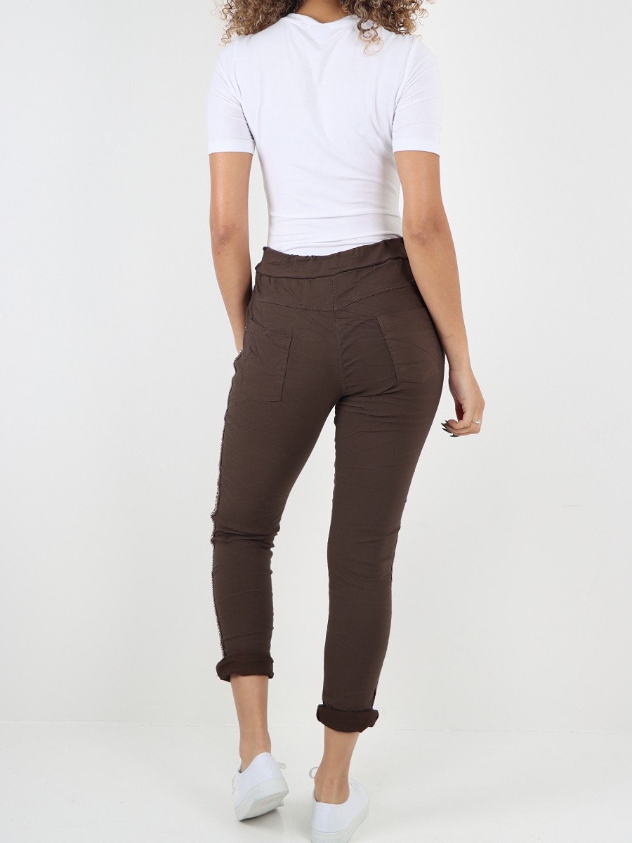 Diamante stripe trousers online