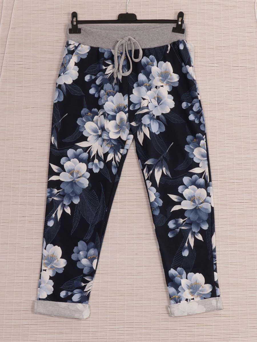 Italian floral joggers outlet