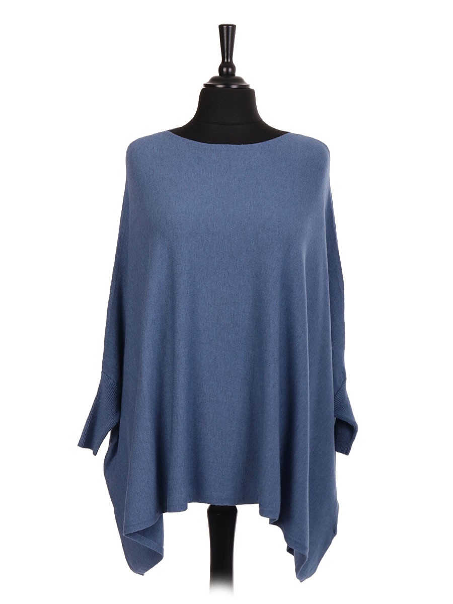 Italian Knitted Batwing Poncho
