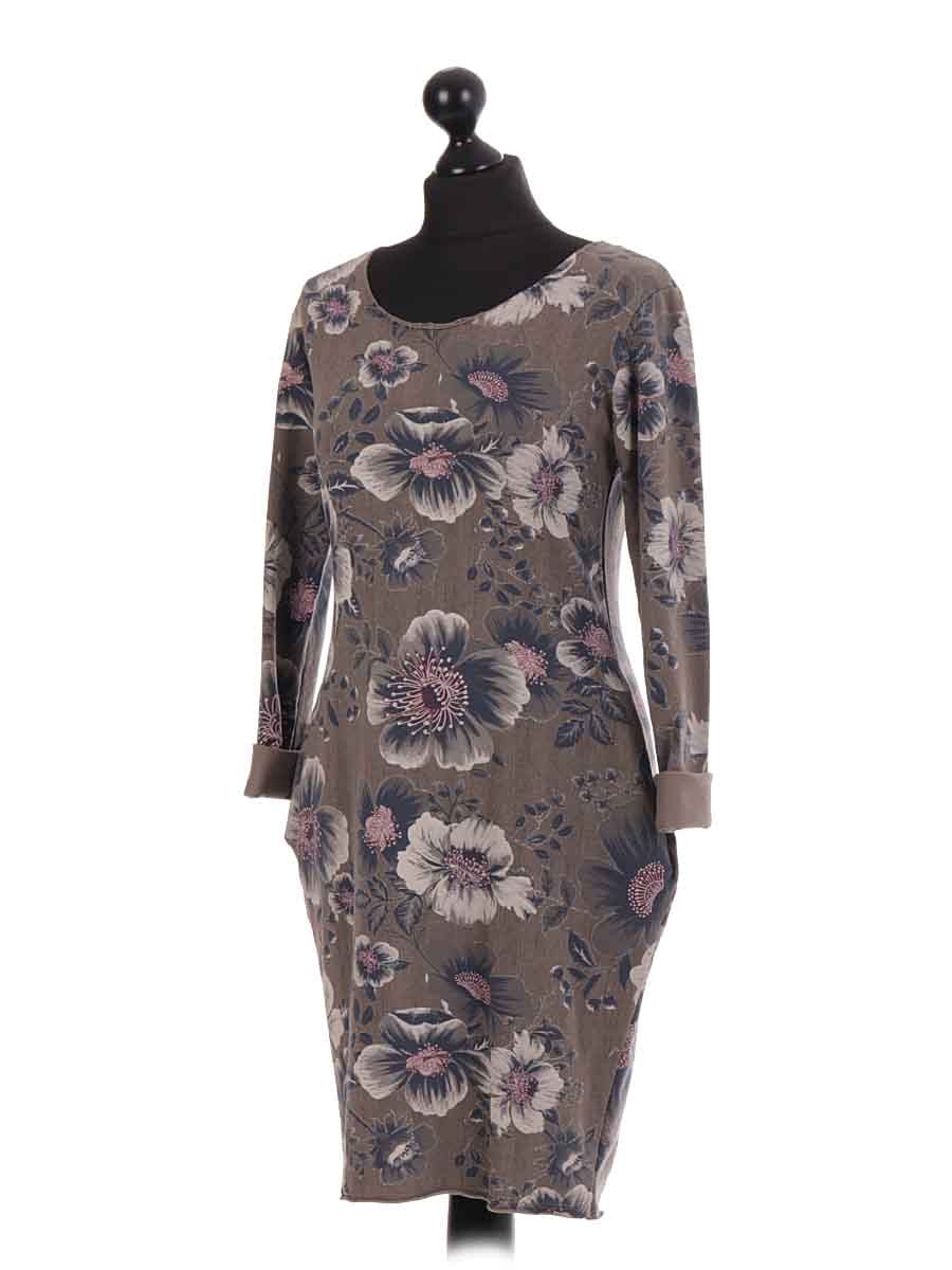 wholesale Italian Large Floral Quirky Dress