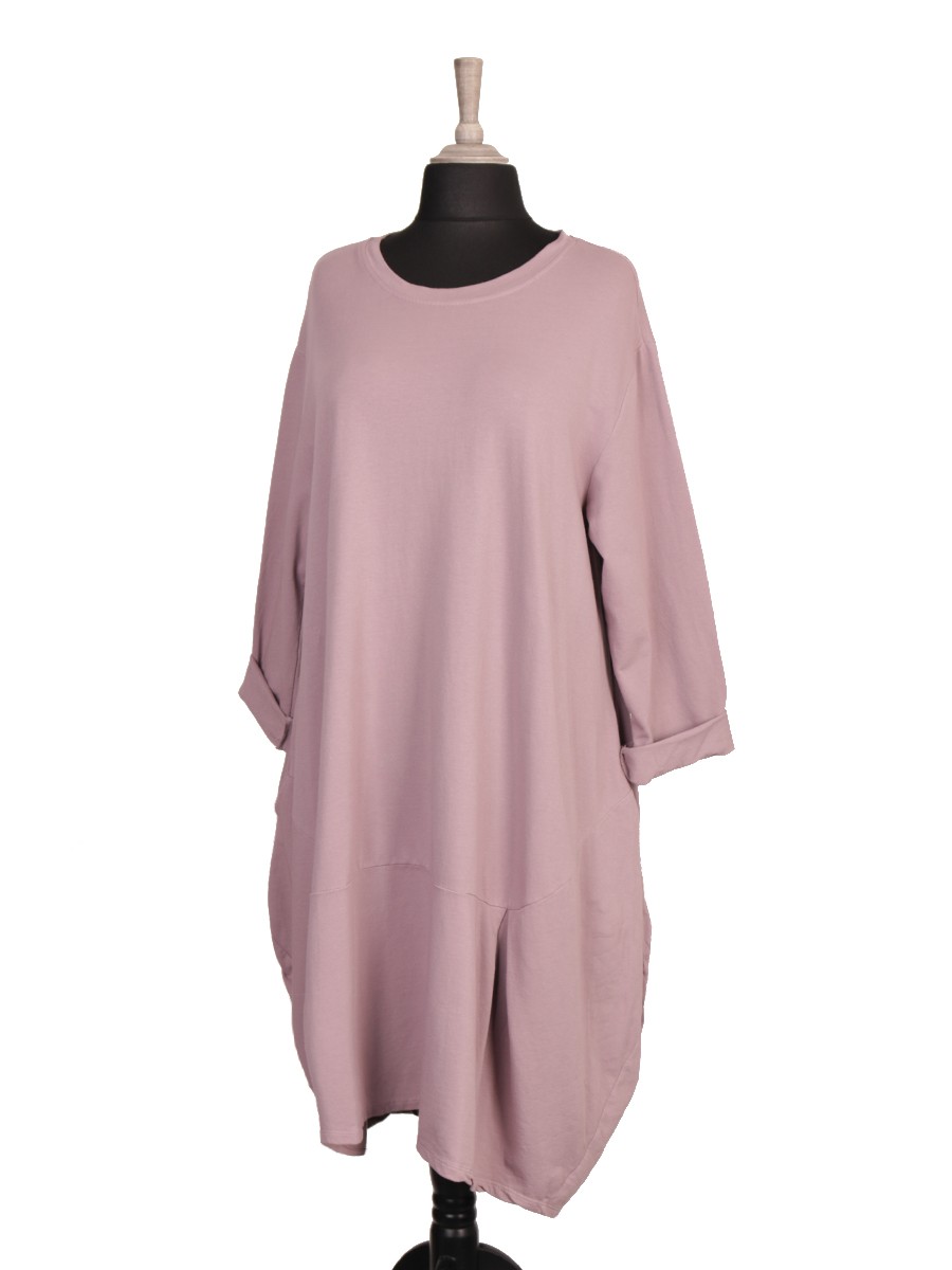 Oversized dress with pockets deals