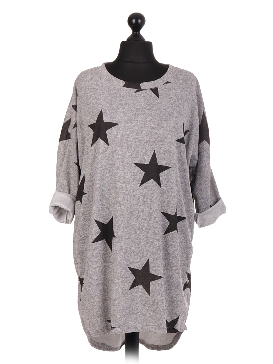 Wholesale Italian Star Print Lagenlook Tunic