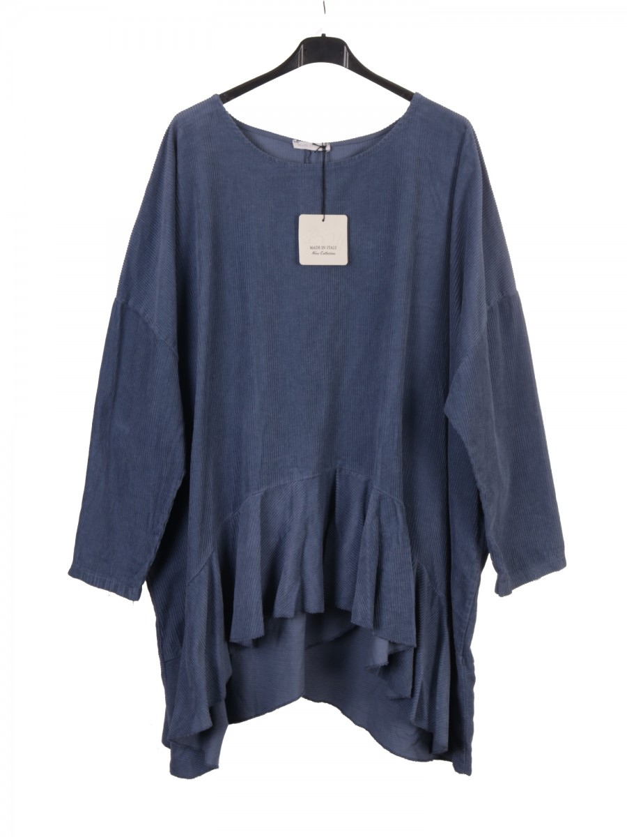 Ruffle hem tunic top cheap