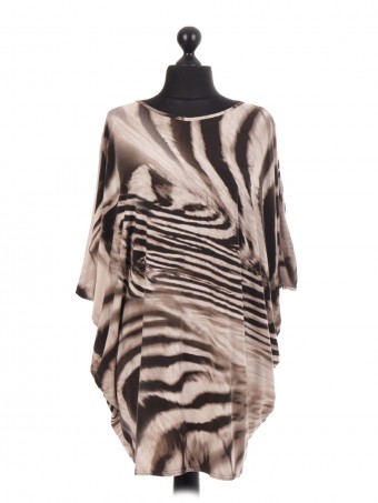 Animal Print Baggy Tunic