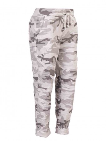 Italian Camouflage Print Magic Pants