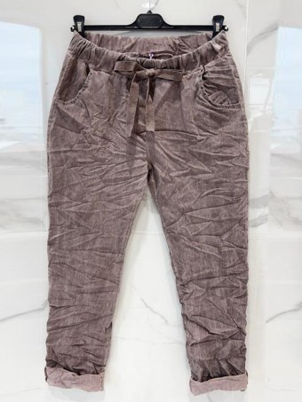 Italian Cold Dye Stretch Magic Trousers