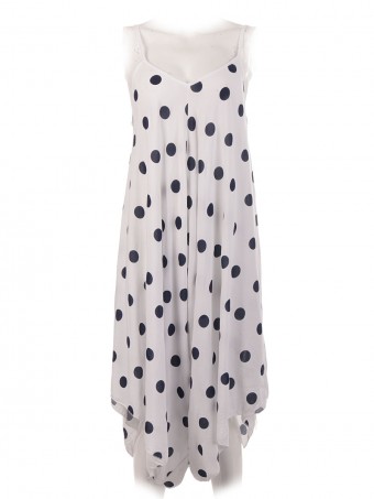 Italian Cotton Polka Dot Jumpsuit