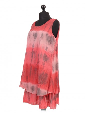 Italian Cotton Two Layered Tie & Dye Dress