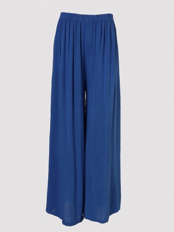 Italian Elasticated Waist Wide Leg Palazzo Trousers