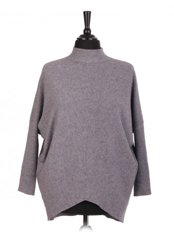 Italian High Neck Batwing Jumper