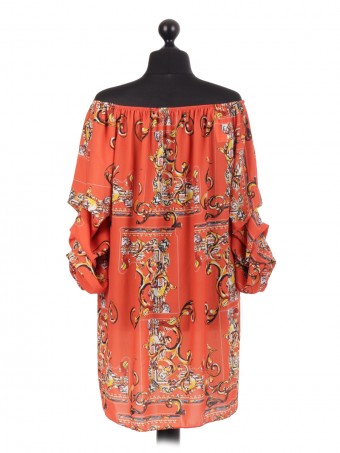 Italian Baroque Print Bardot Tunic