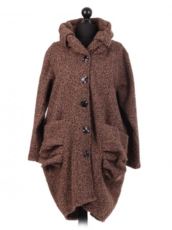 Italian Lagenlook Lana Wool Coat