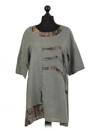 Italian Linen Tunic Top 