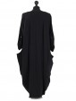 Plain Cotton Lagenlook Dress Back