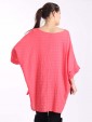 Italian Front Button Plain Cotton Top with Side Slit-Coral 4