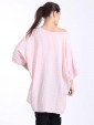 Italian Front Button Plain Cotton Top with Side Slit-Nude 4