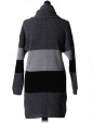 Italian Stripy Knitted Top Grey back