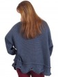 Italian Knitted Woollen Tunic Top Denim Back