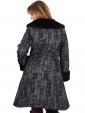 Italian Ladies Woollen Fur Coat Back