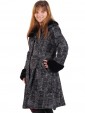 Italian Ladies Woollen Fur Coat Side