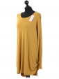  Italian Lagnelook Smoking Side Hem Knitted Top Mustard Side