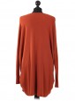  Italian Lagnelook Smoking Side Hem Knitted Top Rust Back