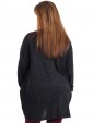 Italian Quirky Front Pocket Top Charcoal Back
