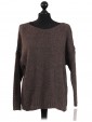 Italian Woollen Knitted Jumper Dark Grey