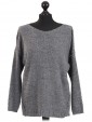 Italian Woollen Knitted Jumper Grey